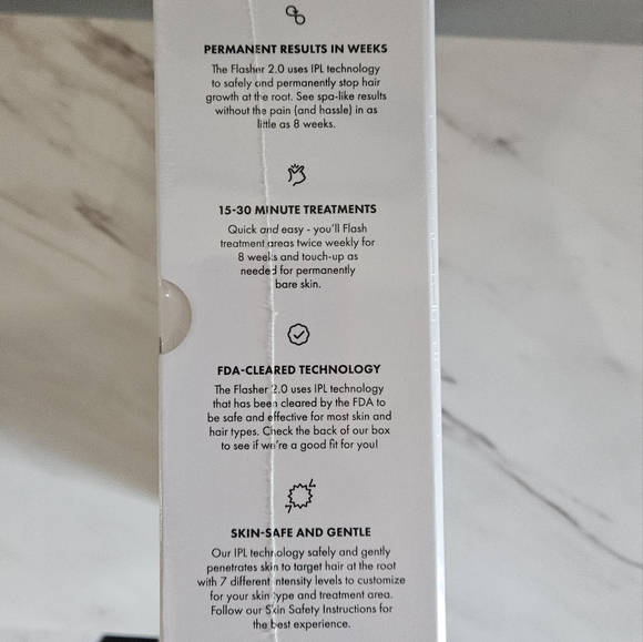 NIB* THE FLASHER 2.0 hair removal device - Picture 2 of 5